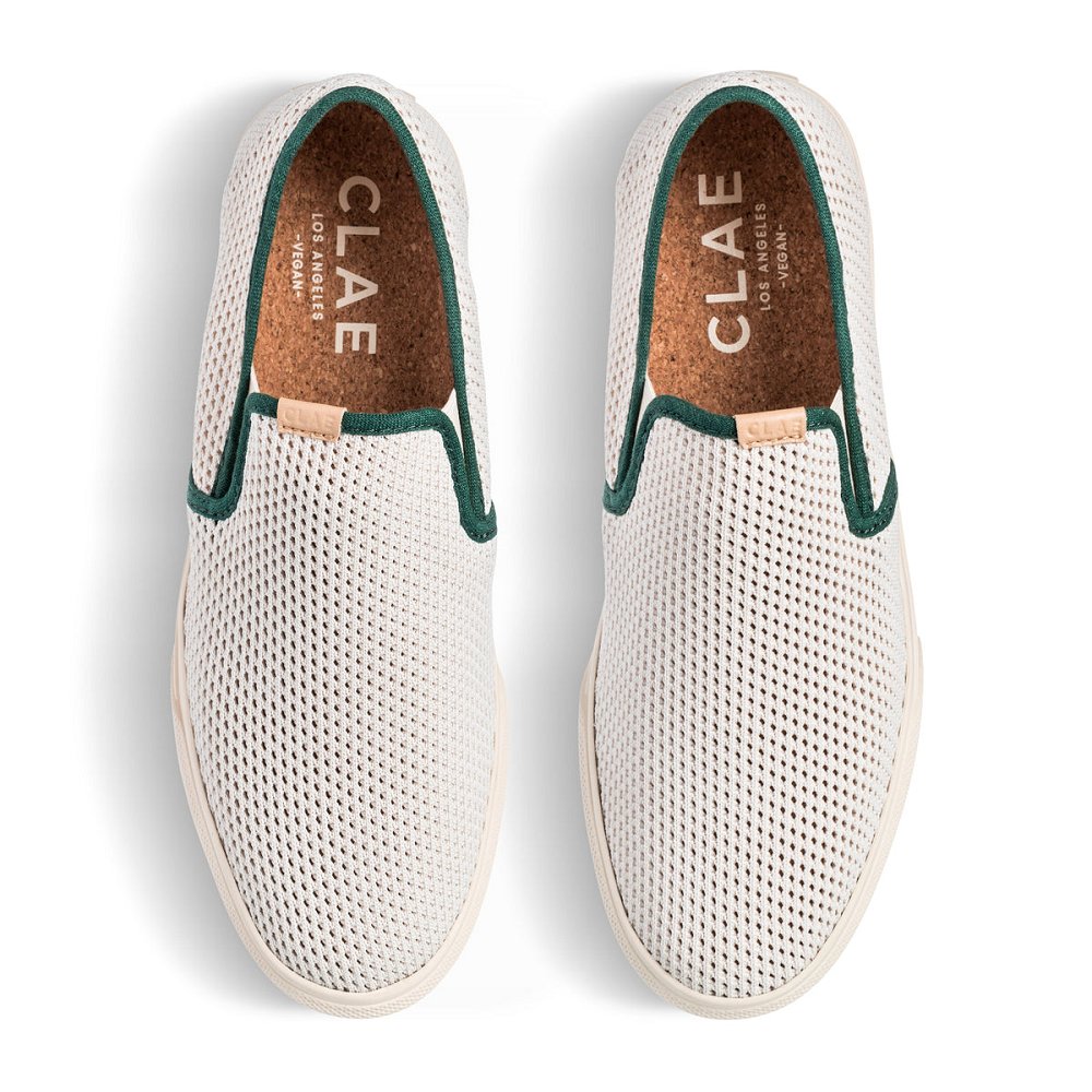 CLAE PORTER KNIT Shoes Womens USA314-C90 In Eggnog Trekking Green